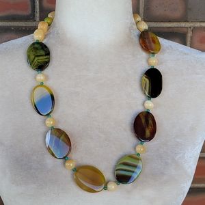 Multi Stone Sterling Necklace